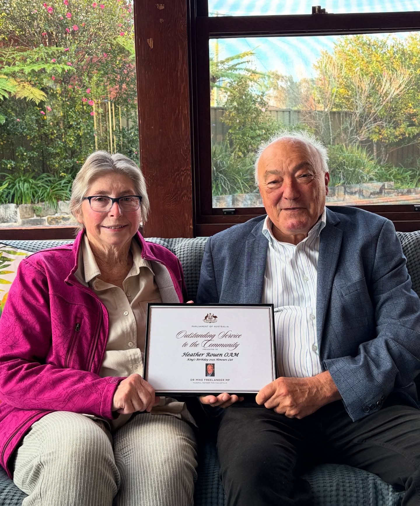 LOCAL VOLUNTEER AWARDED OAM Main Image